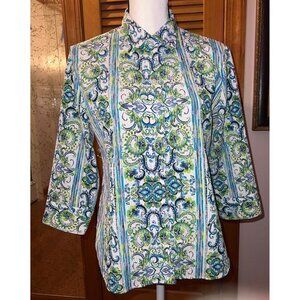 Alia Floral Button Up Blouse — 6P